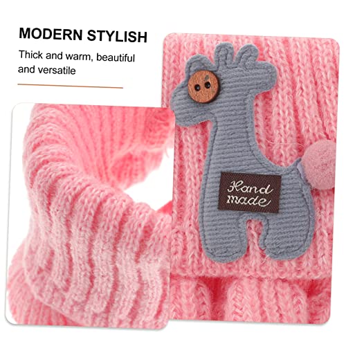 Boy Girl Winter Knitted Scarf Warm Cartoon Neck Wrap for Toddlers Lightweight and Adorable for Outdoor Activities and Dress Parties2