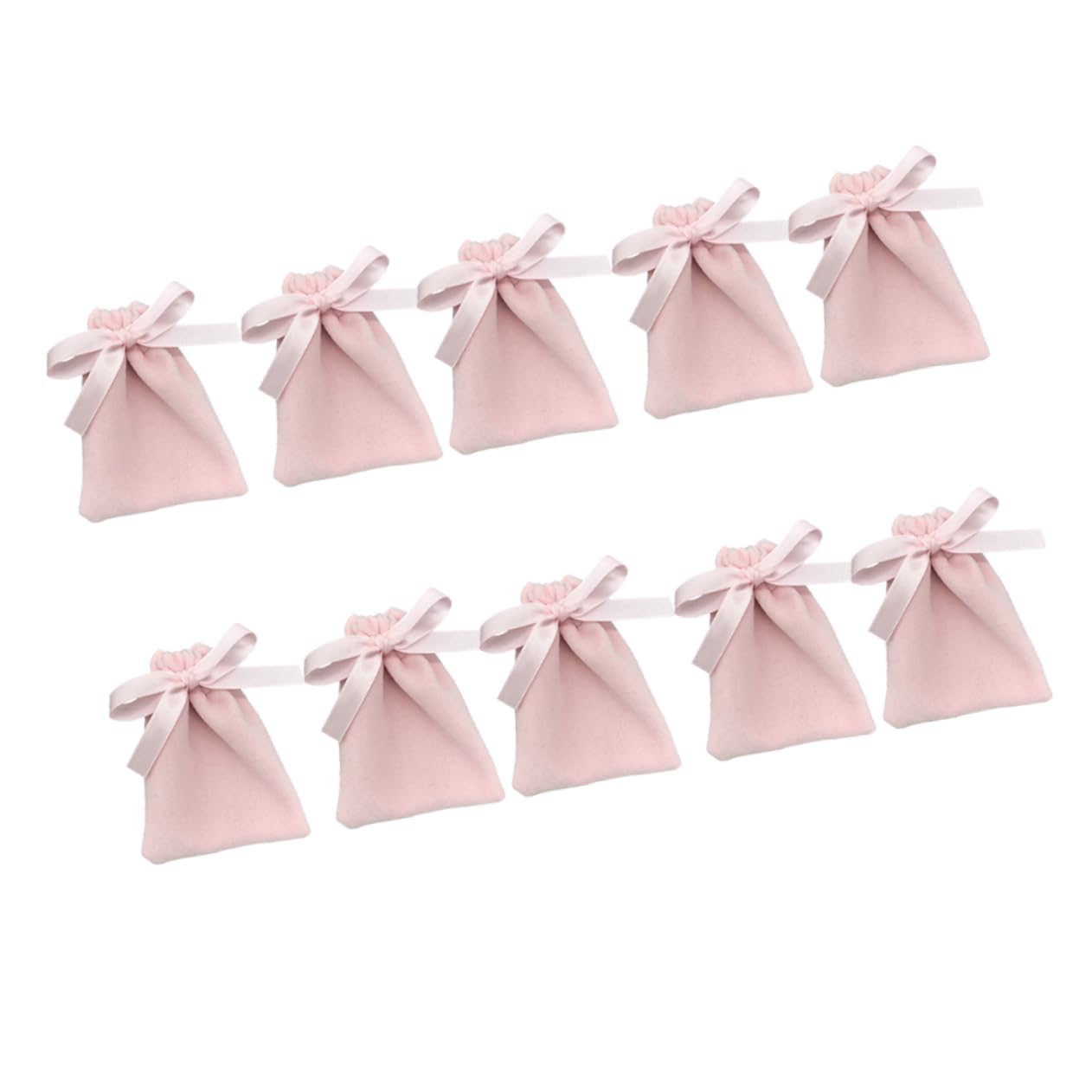 FRCOLOR Bags 10pcs Drawstring Jewelry Pouches Plush Drawstring Bags for Jewelry Storage