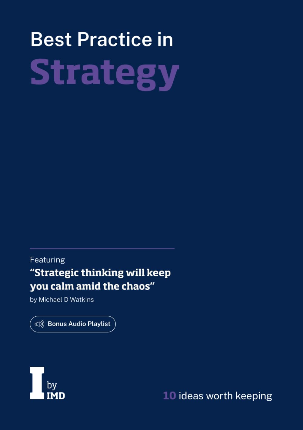 I by IMD's Best Practice in Strategy