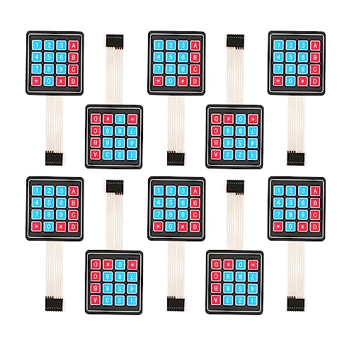 JESSINIE 10Pcs 4 x 4 Matrix Array Membrane Switch...
