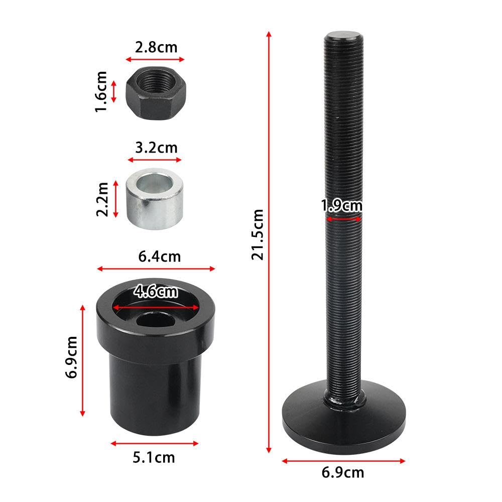 Harilla Attrezzo per l'installazione della guarnizione laterale dell'asse interno, ricambi, attrezzo automobilistico portatile e robusto, installatore, Nero