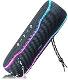 Bluetooth Speaker, IPX7 Waterproof, 50W Peak/25W RMS, Matte Black