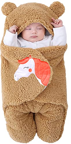 Image of BRANDONN Baby Blanket Newborn Gift Pack of Swaddle Wrapper, 0-9 Months, Length 68 cm x Width 68 cm
