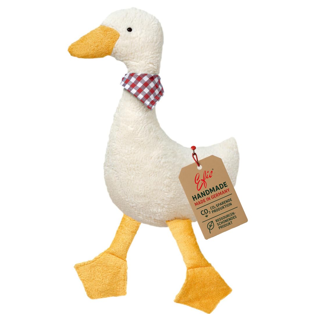 Efie Spiel & Kuscheltier XL Gans gelb, kontrolliert biologischer Anbau (Organic), Made in Germany