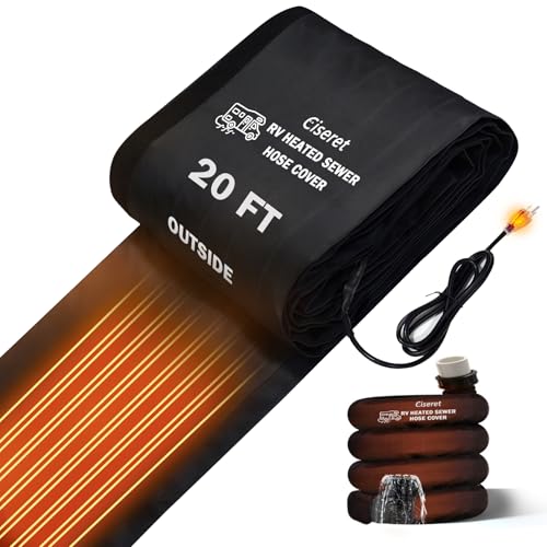 Image of 20FT Heated RV Sewer Hose Sleeve Camper Insulation for Winter