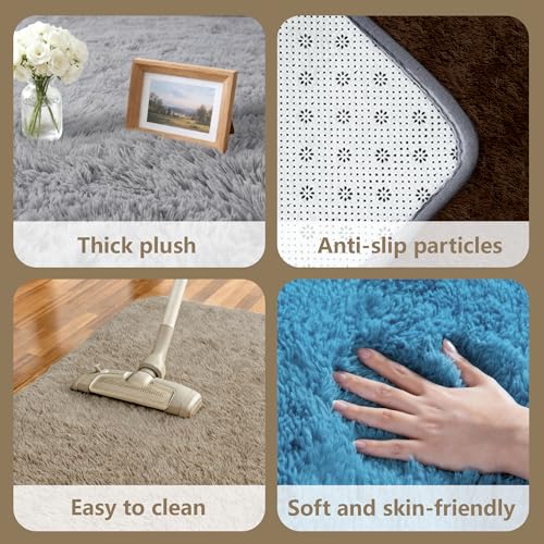 Tapis extra doux 230x300 antidérapant grand tapis de salon chambre moderne