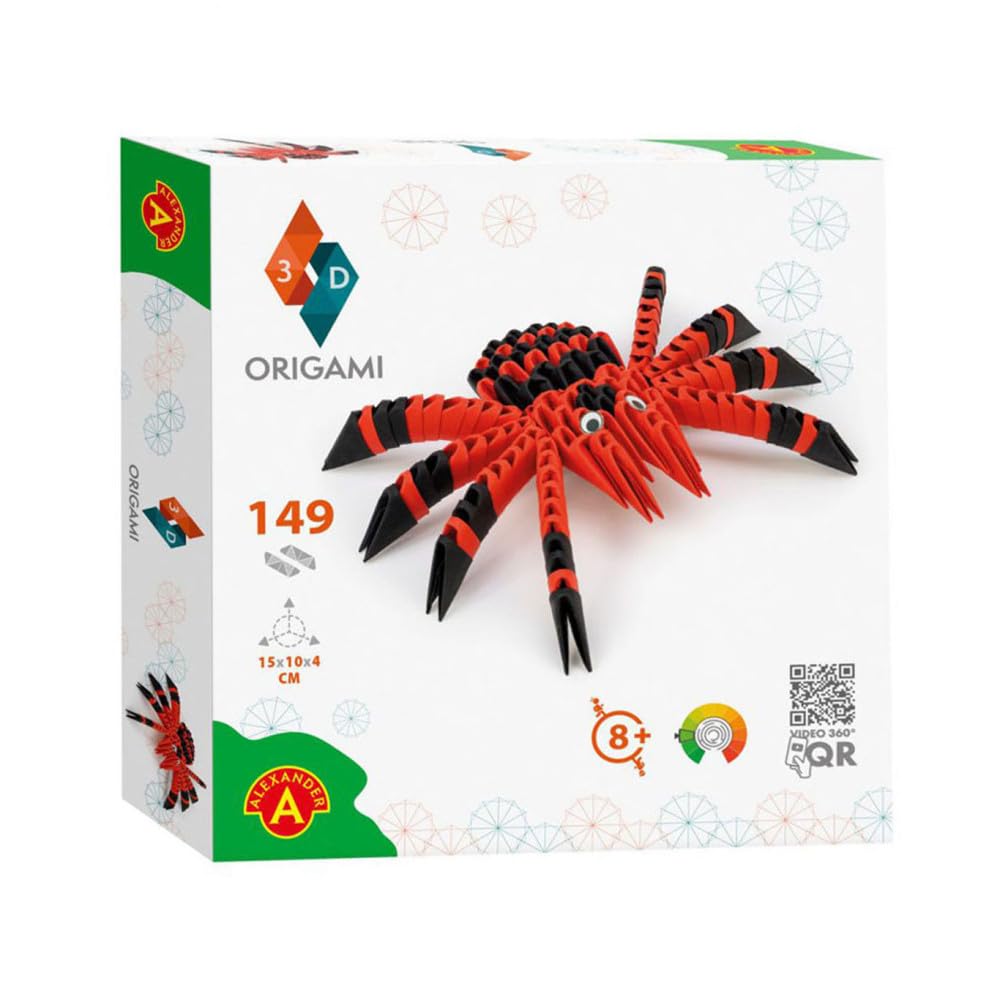 Amazon.com: Origami 3D 501824-3D 摺紙蜘蛛- 美麗的3D 紙雕,附專利