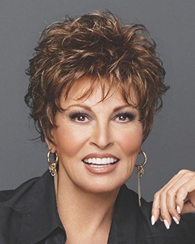 Whisper Wig Color R23S - Raquel Welch Women's Wigs Wavy Layered Boy Cut Memory Cap Bundle with Comb, MaxWigs Hair Loss Booklet