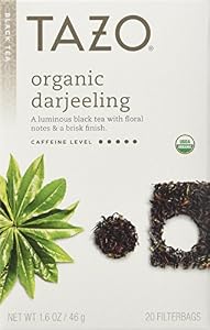 Image of Tazo Organic Darjeeling Black Tea, 20-Count Tea Bags (Pack of 6)