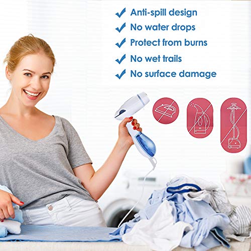 Steamers for Clothes,Handheld Mini Garment Steamer with Foldable Design for Travel and Home,Powerful Wrinkle Remover with 360°Anti-Leak,13s Fast Heat-Up, Auto-Off Portable Fabric Steamer - Thumbnail 4