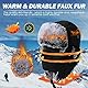 Comhats Herren Wasserdichter Fliegermütze Winter Warme Fellmütze Trappermütze Pelzmütze Wintermütze A69265_Grau L
