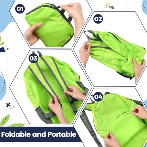 Image of Sherr 10 Pack 17 inch Classic Backpacks in Bulk Foldable Lightweight Back Packs Basic Classic bags for Travel (Popular Colors)