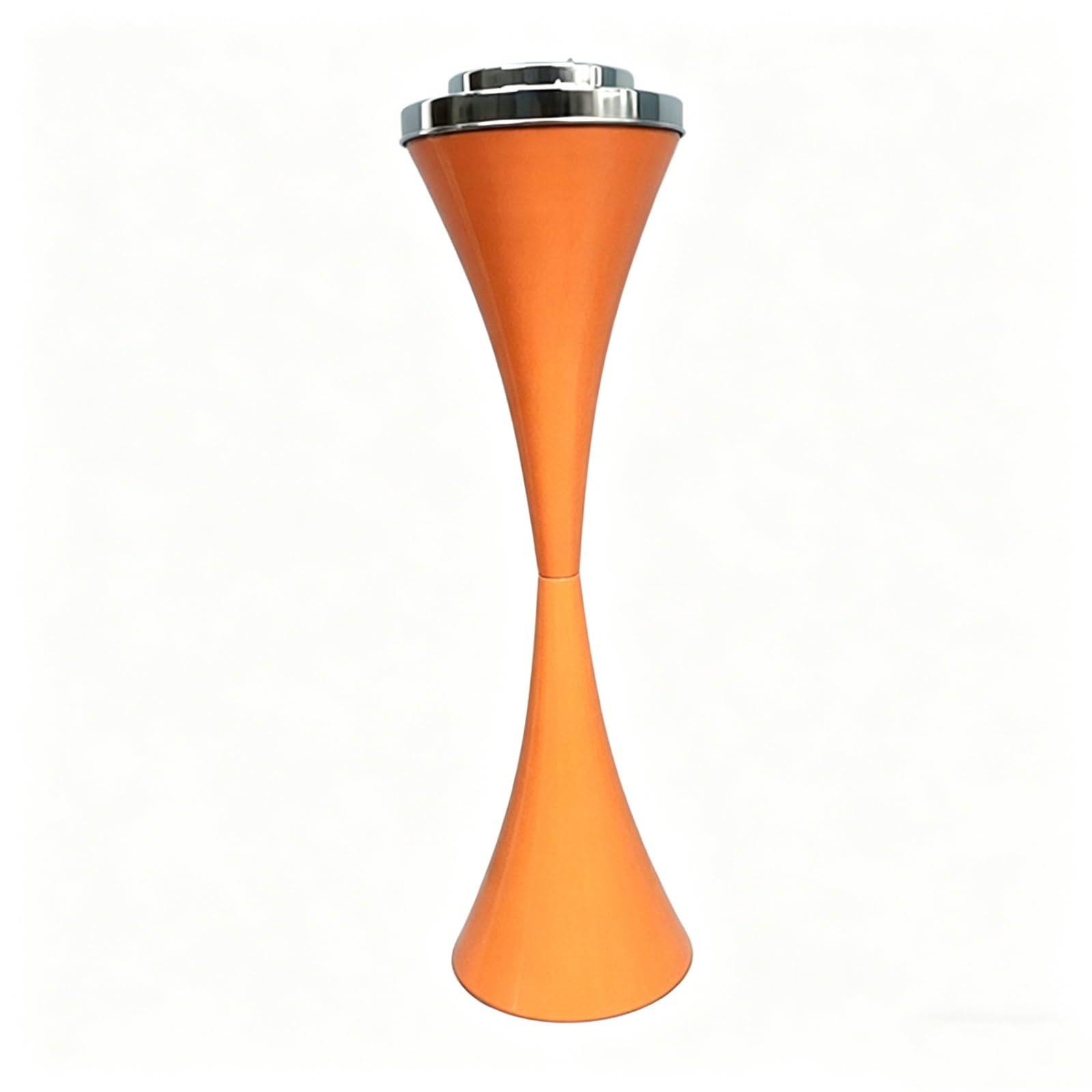 Smokeless Covered Ashtrays，Standing Ashtray, ，with Lid And Trash Can，with Lid，for Patio Indoor，for Home Garden(Orange)
