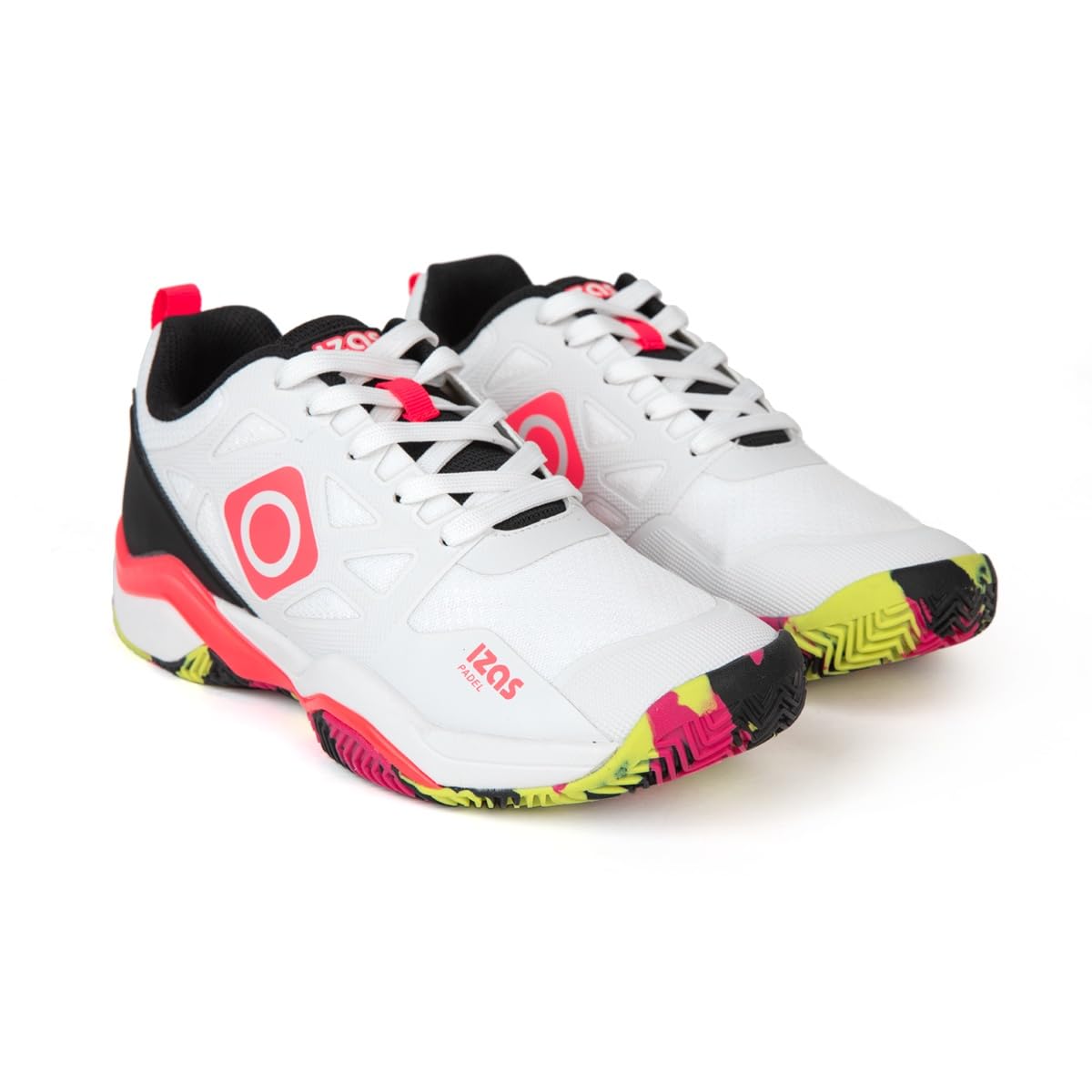 Izas Ibort Chaussures de padel légères et respirantes pour homme et femme avec lacets et semelle antidérapante