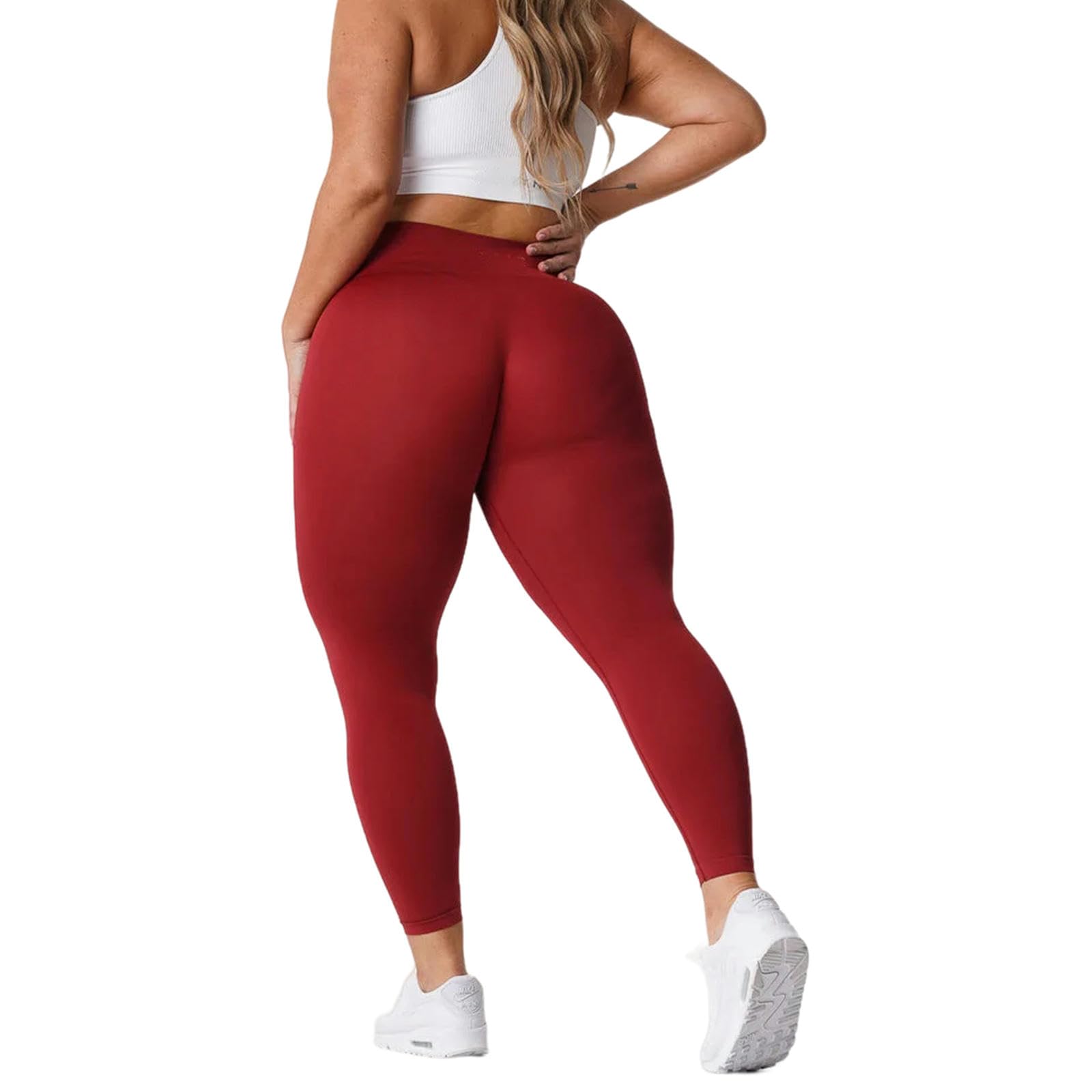 Legginsy dla kobiet UK fitness sportowe legginsy damskie bezszwowe siłownia bieganie joga odzież sportowa spodnie push up z wysokim stanem - zielone -m