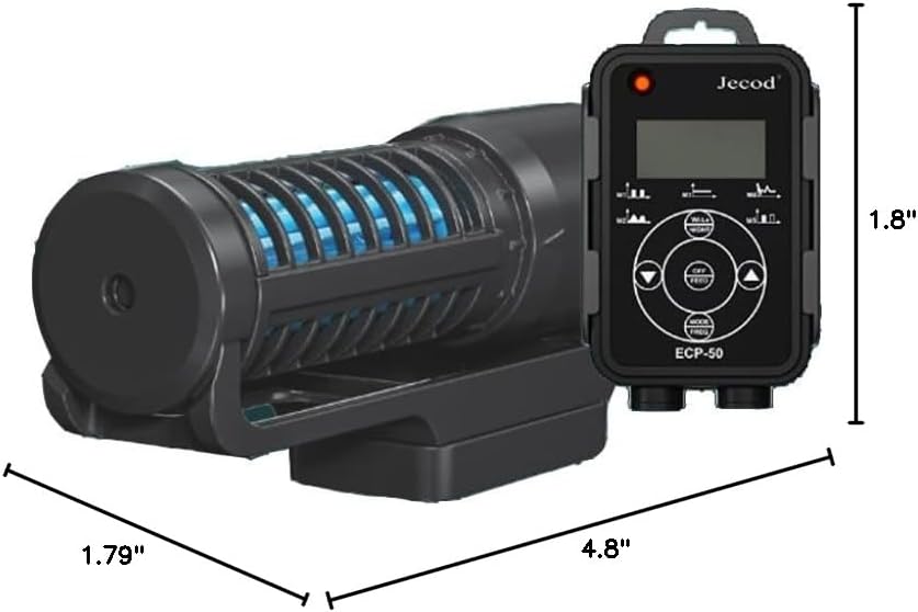 Jebao Jecod ECP-50 Wave Maker Pump Dimensions