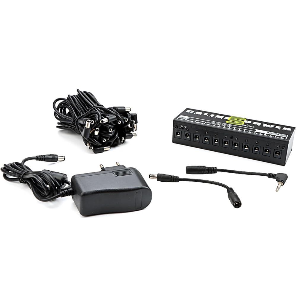 Alimentatore per Pedali Effetti per Chitarra CP-05 con Uscite DC 9V/12V/18V (Spina EU)
