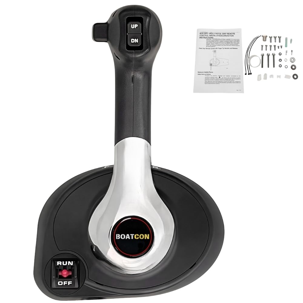 Boatcon Remote Control-4000 Gen II 8M0030550 Side Mount For Mercury Outboard Engine with Power Trim and Stop switch
