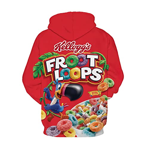 Men's 3D Snacks Animals Printed Pullover Hoodie Baseball Uniform Hoodie Long Sleeve Pullover2