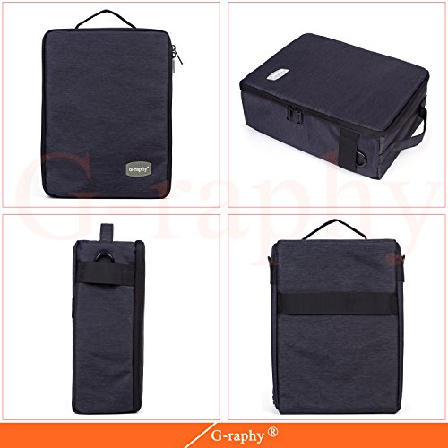 G-Raphy Camera Bag Camera Cube Dslr Slr Mirroless Protection Bag For Cameras (Nikon,Sony Olympus,Canon,Kodak,Fujifilm,Panasonic Etc, Lenses,And Other Accessorie (Grey) #TOP4