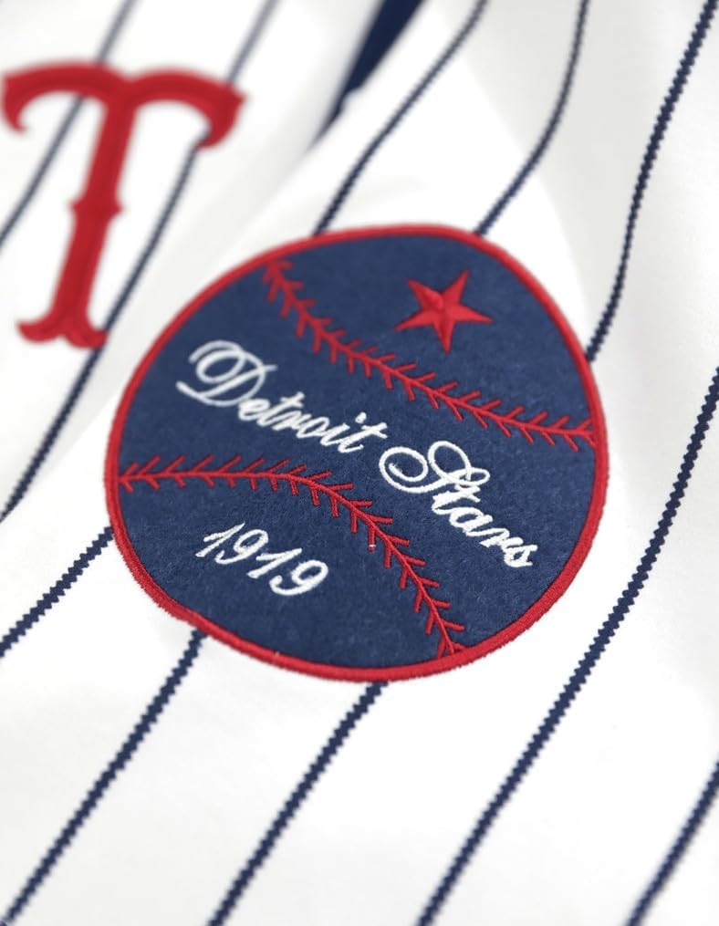 Big Boy Detroit Stars S2 Heritage Mens Baseball Jersey [Ivory White] - ID#62734-92-208-0-0