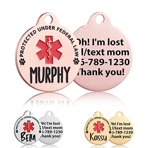 Custom Engraved ESA & Service Dog/Cat ID Tag