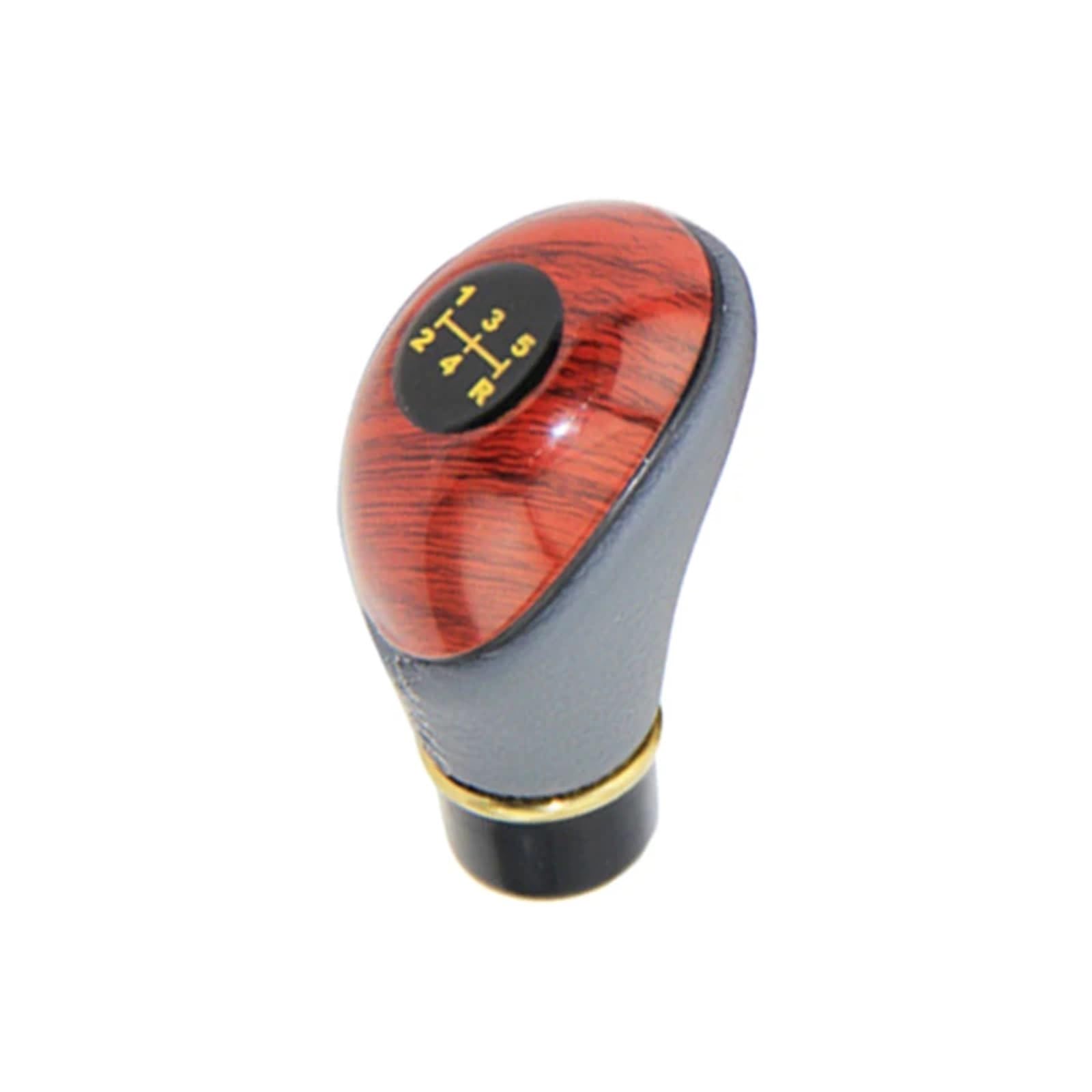 GXQKLSU Gear Shift Knob Universal Wood Color 5 Speed Gear Shift Knob Manual Transmission Gear Stick Lever Shifter Knob Gear Lever Tuning