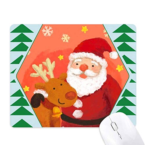 Tapis de souris le père noël du flocon de neige tapis en caoutchouc pour pc ordinateur portable