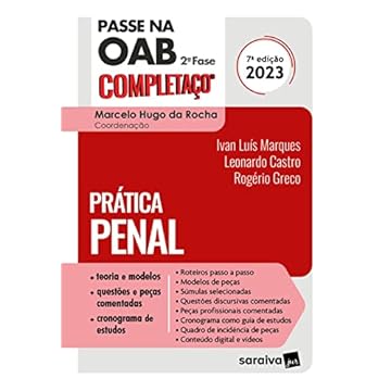 Capa do livro Passe na Oab 2ª Fase - Fgv - Prática Penal - 7ª edição 2023