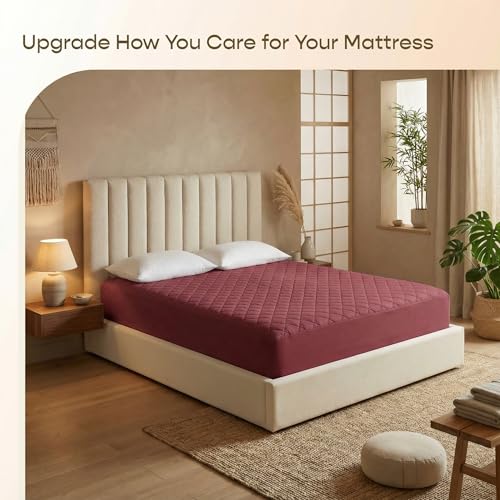 Image of SleepyCat Quilted Mattress Protector | Soft Quilted Comfort | Waterproof Backing | Everyday Mattress Protection | Multiple Sizes |(King Size, 72x72 Inches)