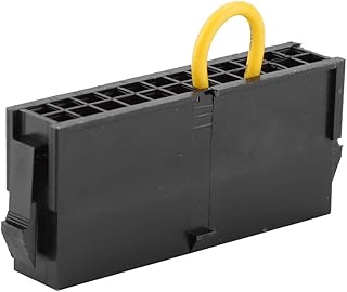 ASHATA 24-Pin ATX Power Supply Jumper Bridge Tool,24Pin ATX Power Supply Starter Power Module 20+4 Pin PSU Reboot Connecter for BTC Miner Machine