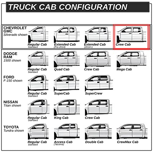 J2 Engineering J2-Stepb-Ztl-8259-Ss 10" Side Step Bar Running Boards Compatible With 07-19 Silverado Sierra 2500Hd 3500Hd / 07-18 Silverado Sierra 1500 Crew Cab, Metallic #TOP6