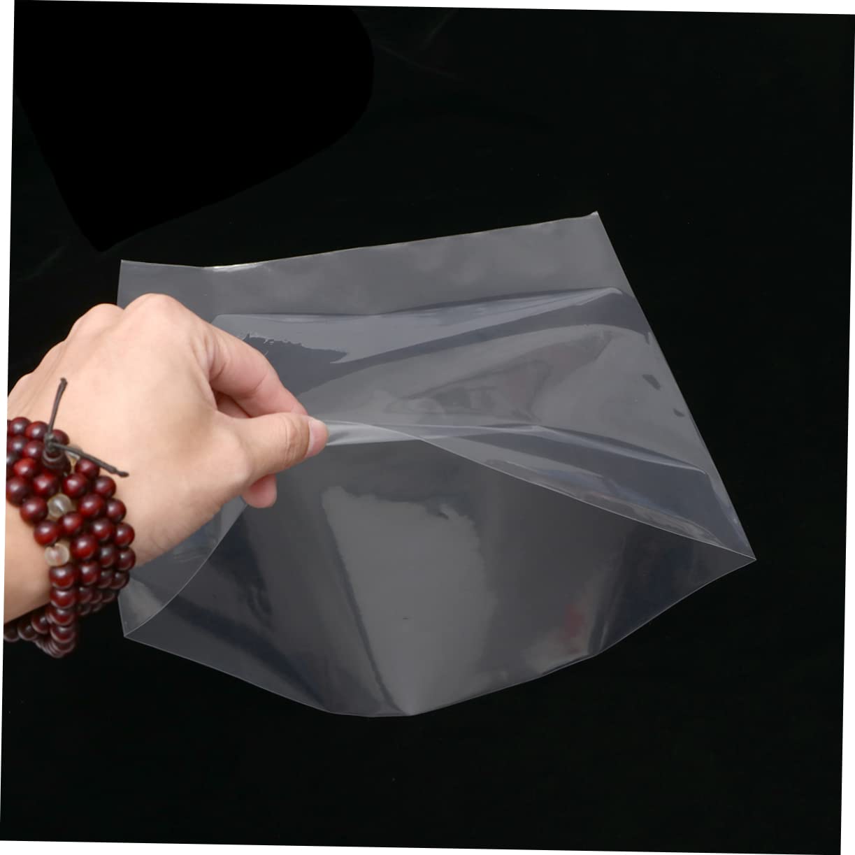 Mikinona 50pezzi Buste Protettive per Vinili Sacchetti Piatto Chiusura Tasche Resistente per Protezione Dischi Vinile Custodia Anti- e Anti-Usura