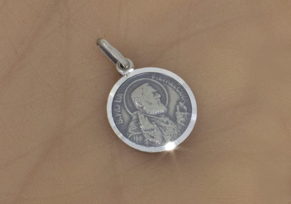 AFP Padre Pio Pendentif en argent 925