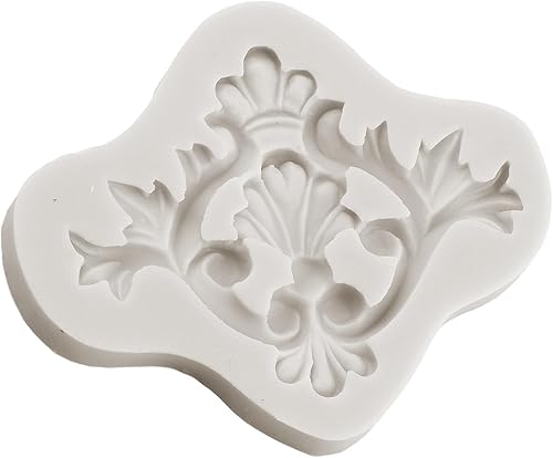 Miniatura 5 de Molde de silicona para fondant de encaje de estilo barroco, molde de filigrana, flor esculpida en 3D, para decoración de tartas de azúcar,