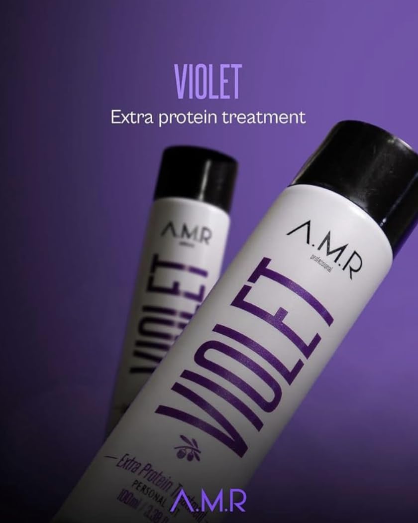A.M.R VIOLET Alisado Profesional Extra Protein Tratado Sin Formol 100 ml