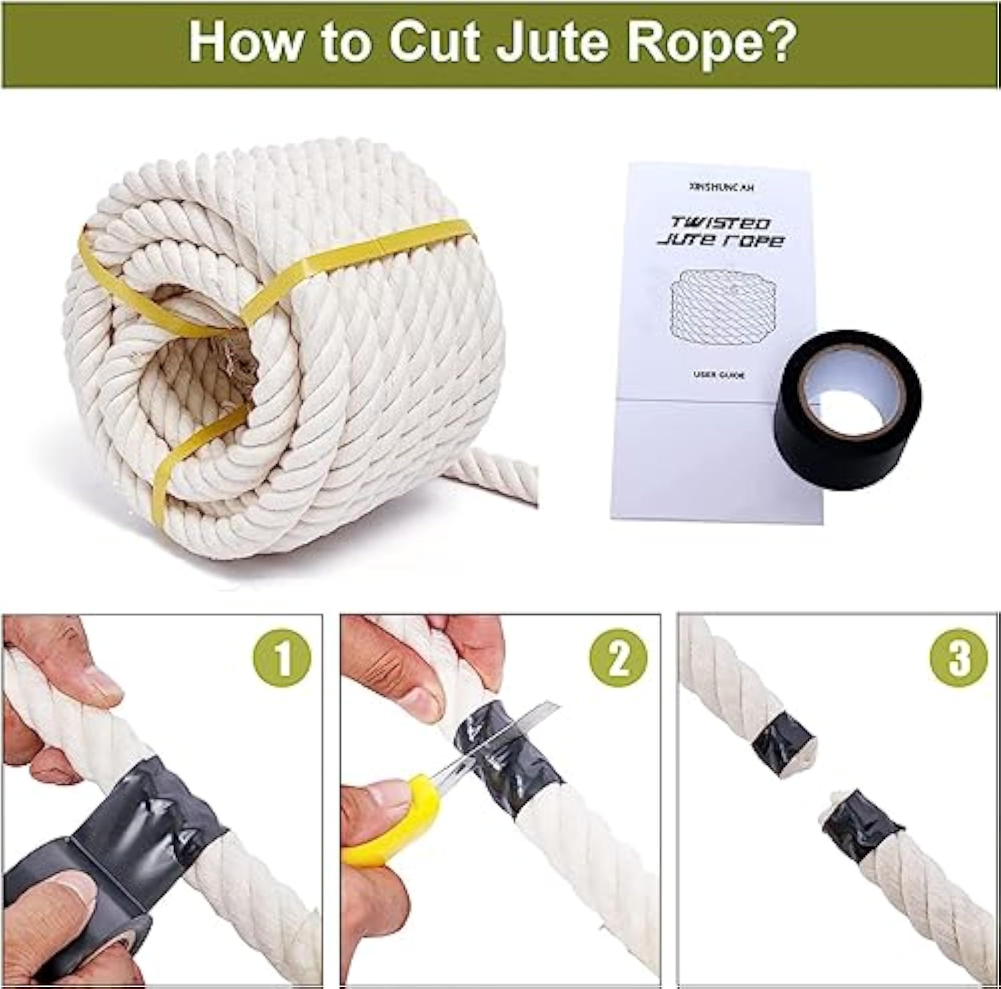 Strong Cotton Rope 20 MM Thick for Hammock and Craft