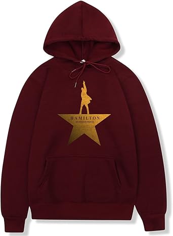 Hamilton Musical Merchandise, Musicals Hamilton Hoodie Long Sleeve Kangaroo  Pocket Unisex Sweatshirts for Hamilton Fans, Wine, S : Amazon.co.uk:  Clothing