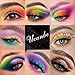 UCANBE Highly Pigmented Eye Makeup Palette, Matte Shimmer Metallic Eyeshadow Pallet Long Lasting Blendable Natural Colors Make Up Eye Shadows Cosmetics Gift Kit