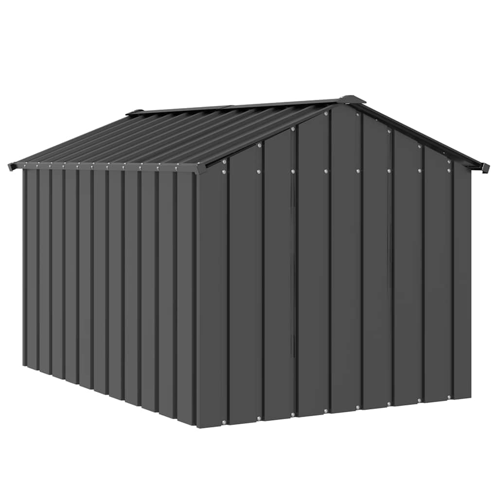 vidaXL Niche pour Chien avec Toit Noir 113x153x101 cm Acier galvanisé, Cage de Chien, abri pour Chien, Cage pour Animaux de Compagnie, Cage pour Chien