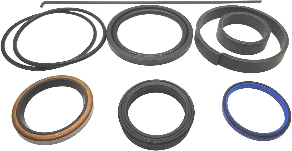 REPLACEMENTKITS.COM Hydraulic Cylinder Seal Kit Compatible with New Holland Some Backhoe & Loaders Fits 3" Bore 1-1/2" Rod (Replaces 86581670, SML41669 & SML37985)