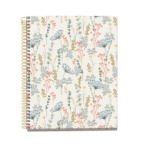 Miquelrius - Caderno A5 pautado, Bloco de notas com 100 folhas de 4 cores para organizar, Papel que não transfere de 70 g/m², 2 furos para arquivar, Espiral, Day