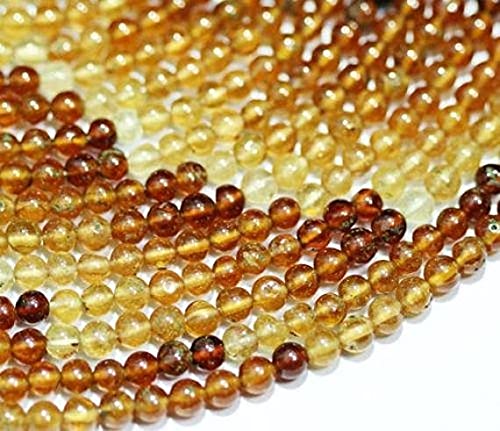 Hessonite garnet loose craft beads pour vos ateliers créatifs de bijoux faits main
