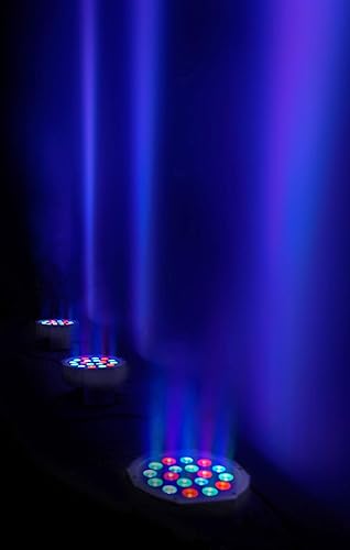 Miniatura 8 de (24) Rockville RockPAR50 LED RGB Compact Par Can DJClubStage DMX Luz de lavado - Blanco