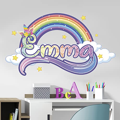 Vinilos Decorativos Unicornio Arcoíris Personalizado miniatura 3