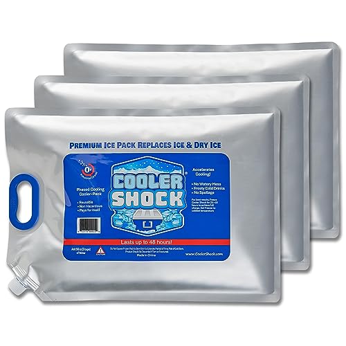 Photo 1 of Cooler Shock Reusable Ice Packs for Cooler - Long Lasting Cold Freezer Packs for Coolers and Lunch Boxes - Cooler Ice Packs for Camping Gear