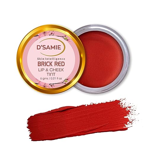 D'Samie Lip & Cheek Tint With Goodness Of Seaberry, Moringa & Vanilla | Natural Flushing Glow | Long Lasting Nourishment | Silicon & Paraben Free, 6gm