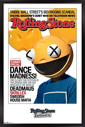 Trends International Rolling Stone Magazine-Deadmau5 Wall Poster, 22.375 in x 34 in, Black Framed Version