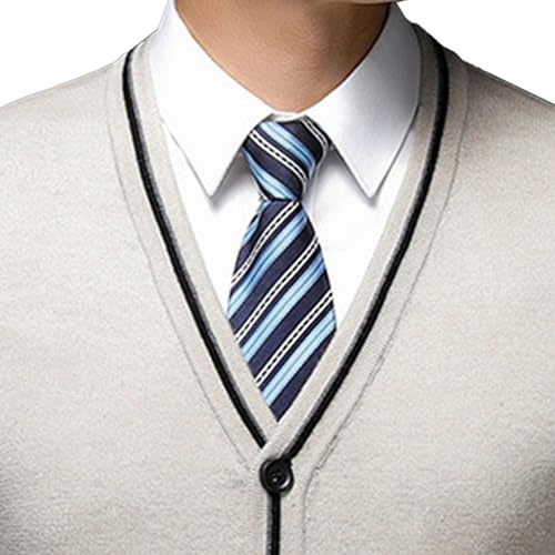 Men's Sweater Vest V Neck Casual Sleeveless Knitted Button Cardigan Soft Elastic Fit Slim Tank Top4