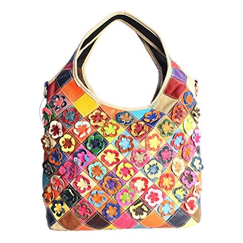 Segater Women’s Vintage Leather Floral Crossbody Bag Cover